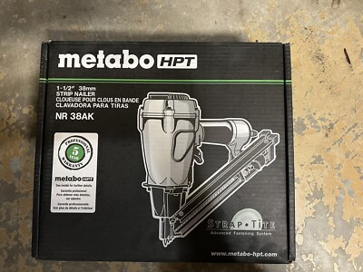 BRAND NEW Metabo HPT 1-1/2'' Strap-Tite Fastening System Strip Nailer #NR38AK-Q9Y