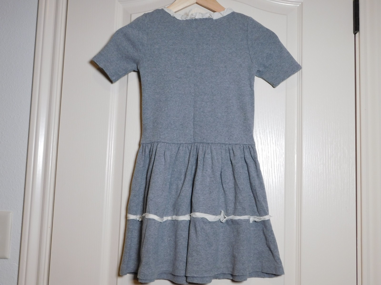 Crewcuts Gray Jersey Knit T-Shirt Dress Girls Size 6/7 #1017