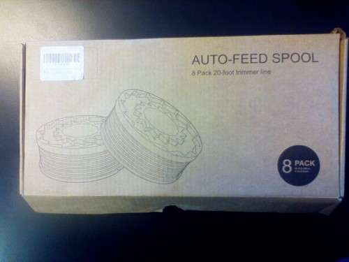 Auto-Feed Spool 8 Pack 20ft/0.080 in Trimmer Line Compatible Black+Decker GH3000