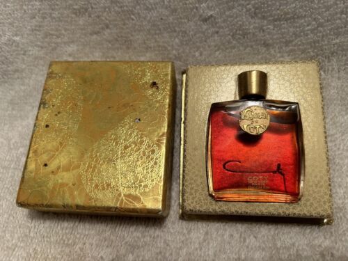 Vtg. Bottle L'Origan Coty Parfum Perfume Paris 0.34 Fl. Oz. Full In