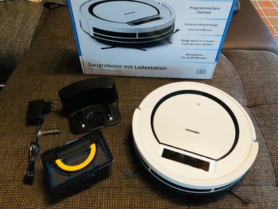 MEDION MD 18600 Saugroboter Staubsauger beutellos 2600mAh 0,3L bis zu 90 Min.