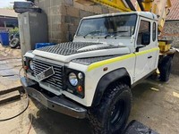 LANDROVER DEFENDER 130 EXTRA CAB 2.4TDCi TIPPER DROPSIDE MEWP