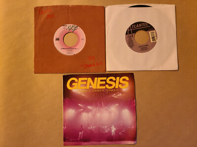 LOT 45 Vinyl Recors Genesis - Tonight Tonight Tonight/ Thats All/ No Son of Mine