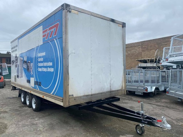 TRUCK BOX TRI AXLES TRAILER MULTI PURPOSE 4450KG ATM ON SALE NOW