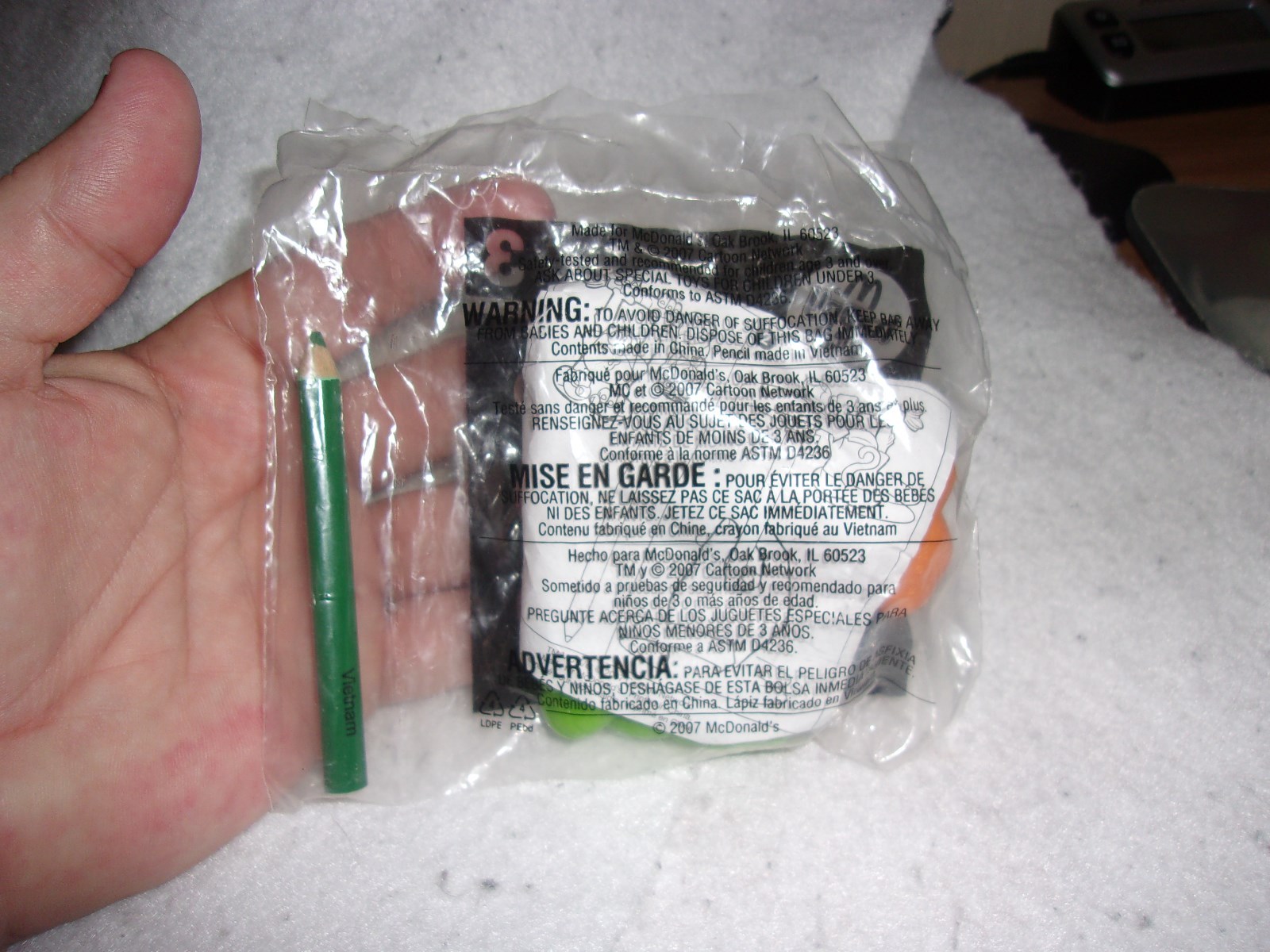 2007 McDonald's/Cartoon Network Swinging Jake Toy #3~New In Package!