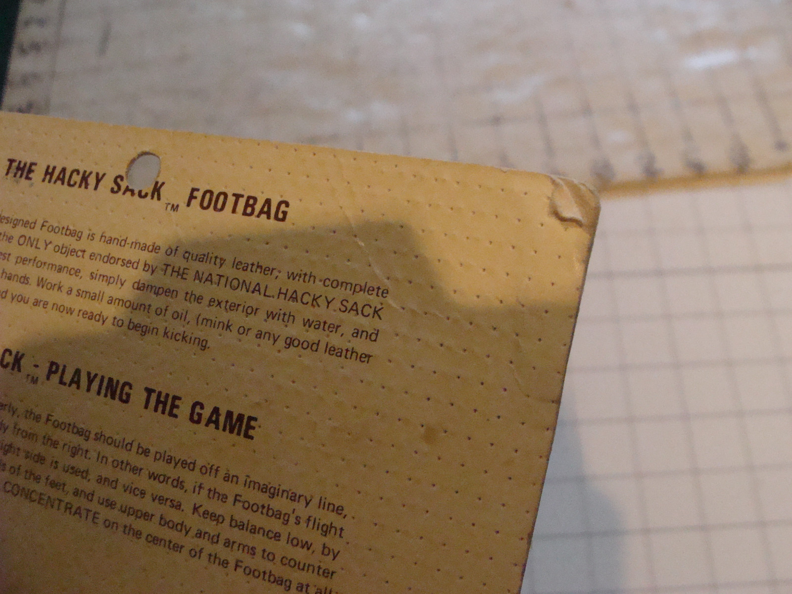 1978 sealed FIRST HAND MADE HAITIAN HACKY SACK footbag Pre-Whamo--MOC UNUSED wow