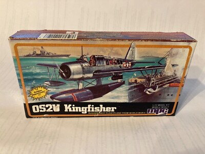 Vintage 1983 MPC OS2U Kingfisher Navy Floatplane Model Kit 1/72 Scale NIB