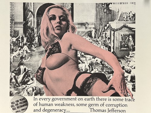 Vintage Jefferson Political Anti War Weege 1967 Happening Press Poster 25 X 19