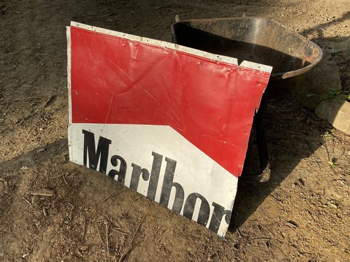 U.S.A 90's vintage Marlboro マルボロ サイン看板 U.S.A 90´s vintage Marlboro マルボロ サイン看板