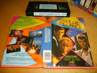ABSOLUTE BEGINNERS(1986) - MEGA RARE Australian Roadshow 1st VHS Issue UK Drama!