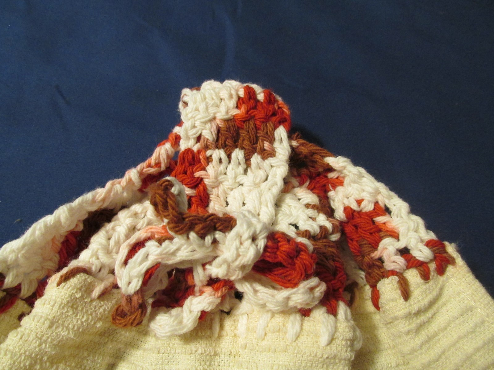 Lot of 2 Crocheted Top Dishtowels / Dishcloths