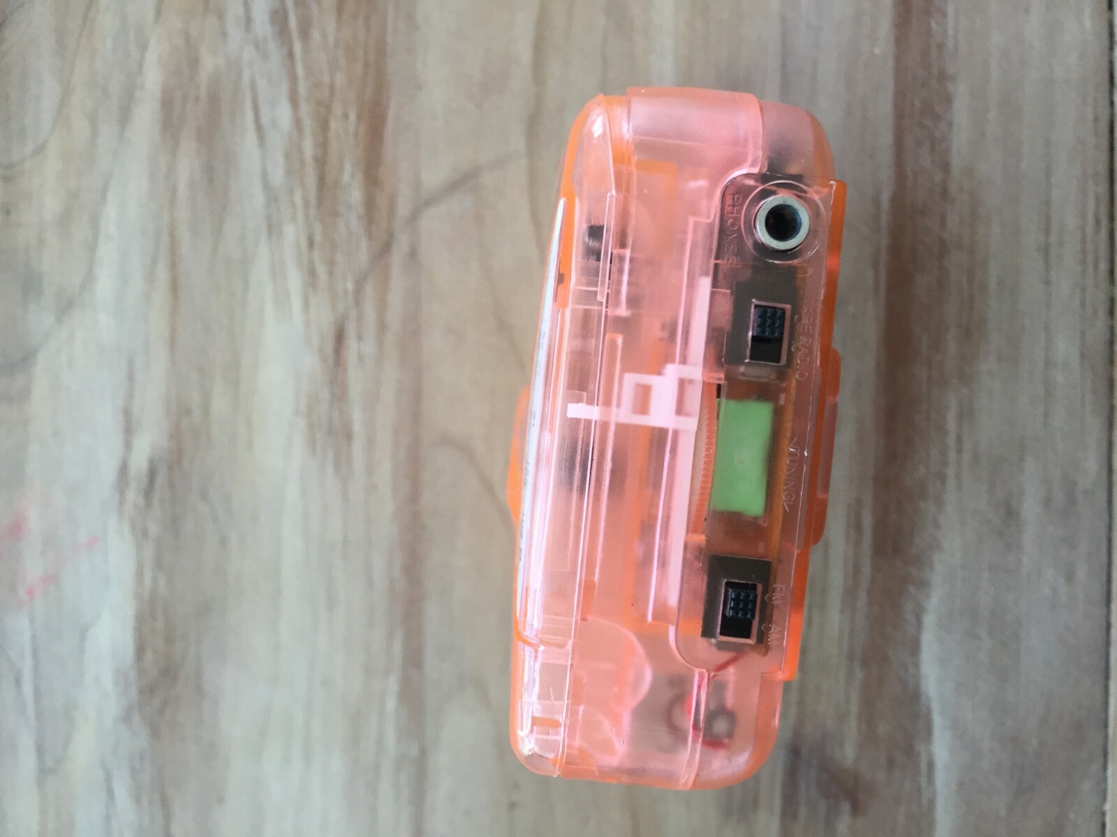 Clear Tech Portable Tape Player Pink AM FM Stereo Cassette