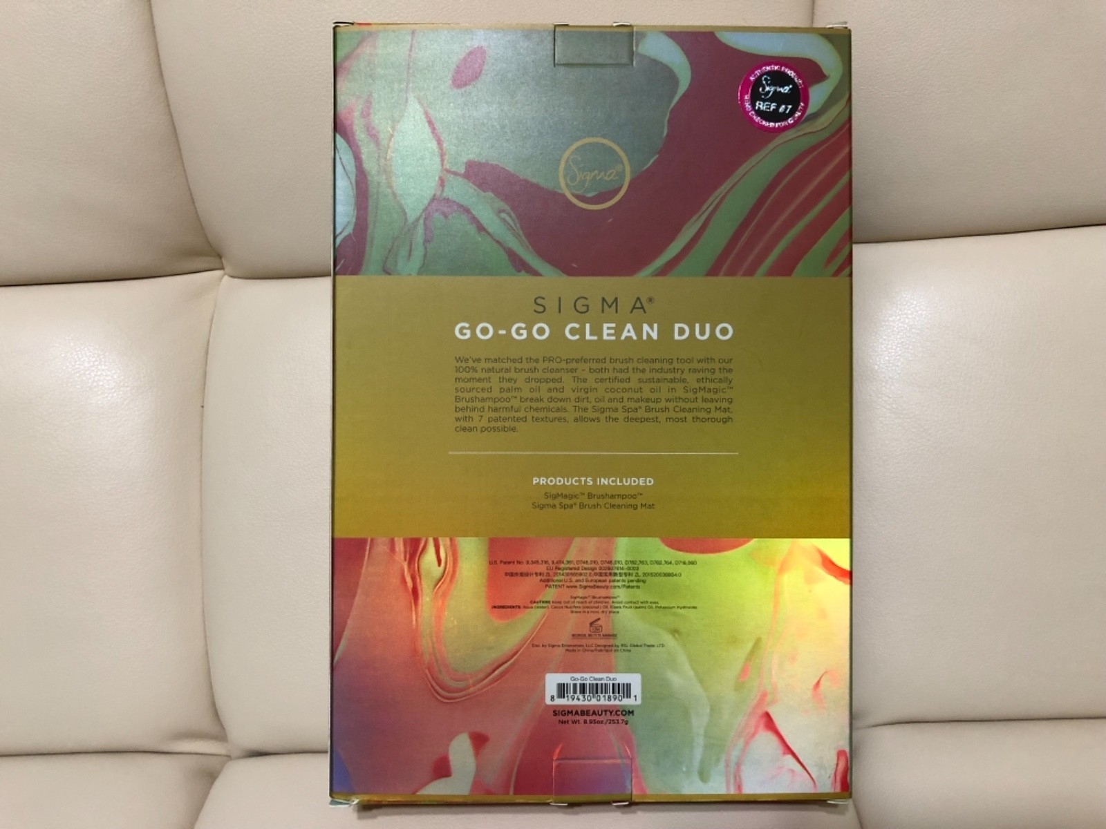 Sigma go go clean duo boxed set Spa Brush Cleaning mat & Mat SigMagic Brushampoo