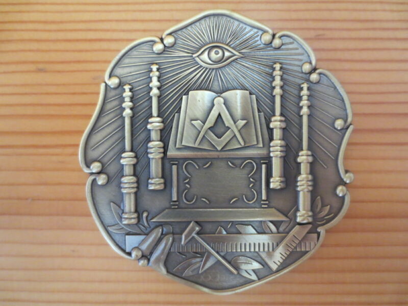 Masonic Auto Car Badge Emblems mason E32 Ancient Temple 3D 3