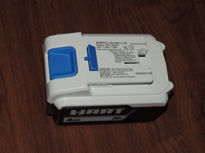 New - Genuine OEM Hart 20V 4Ah 72Wh Lithium Ion Battery BPH013 130514068