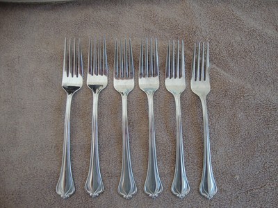 (6) Lenox Alcott Stainless Dinner Forks