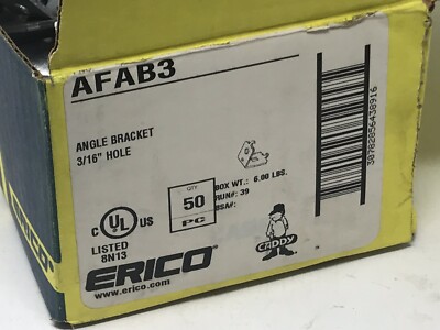 Box Of 50 - Caddy AFAB3 Angle Bracket 3/16  Hole