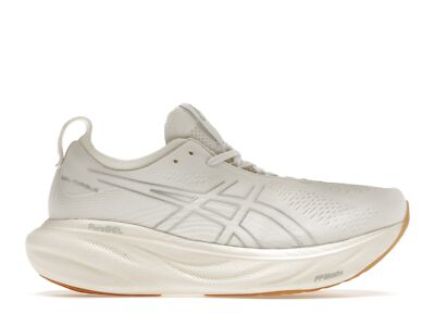 Pre-owned Asics Gel-nimbus 25 Low White Silver - 1011b547-102