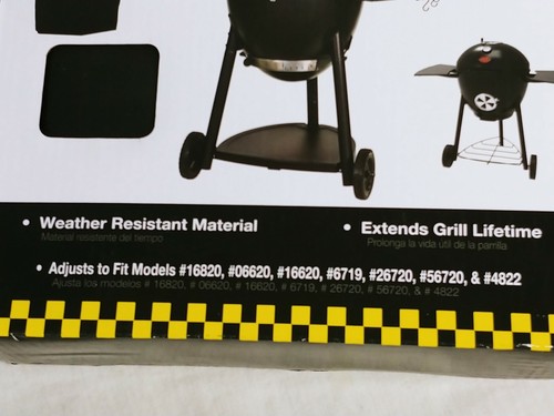 Char-Griller Akorn & Kettle Premium Grill Cover Black Model 16755 Fits Multiple
