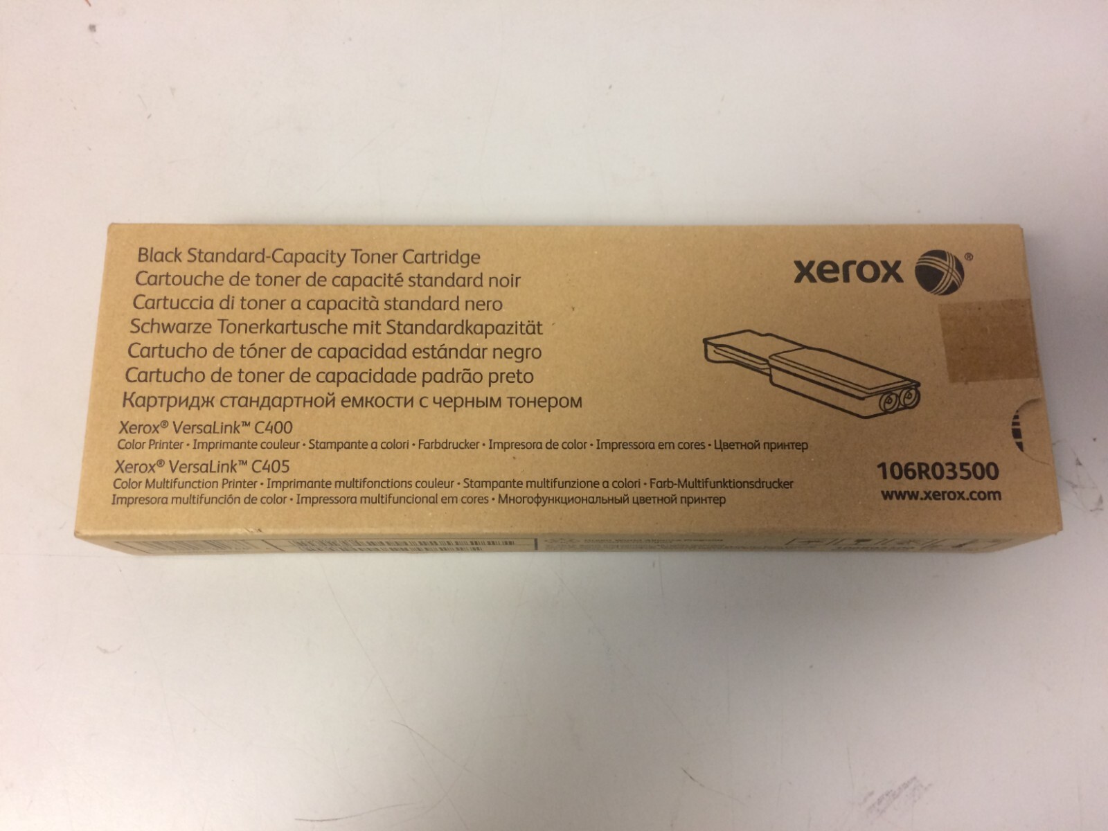 Xerox 106R03500 Black Toner Cartridge (for Xerox VersaLink C400 C405)の