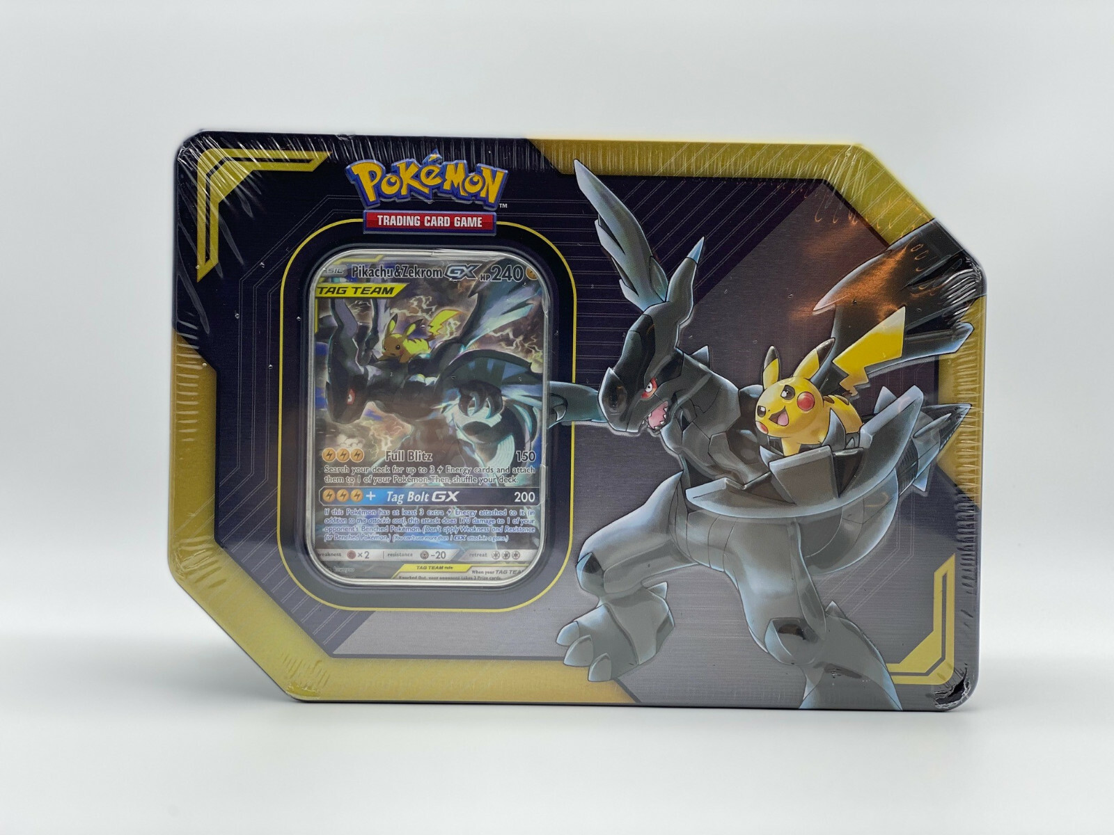 Pokemon Tag Team Tin - Pikachu Zekrom - Neu sealed