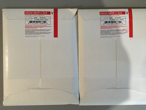 ADOX MCP 310. Glossy B&W RC Paper 25 Sheets 8 X 10 Sealed Lot Of 2