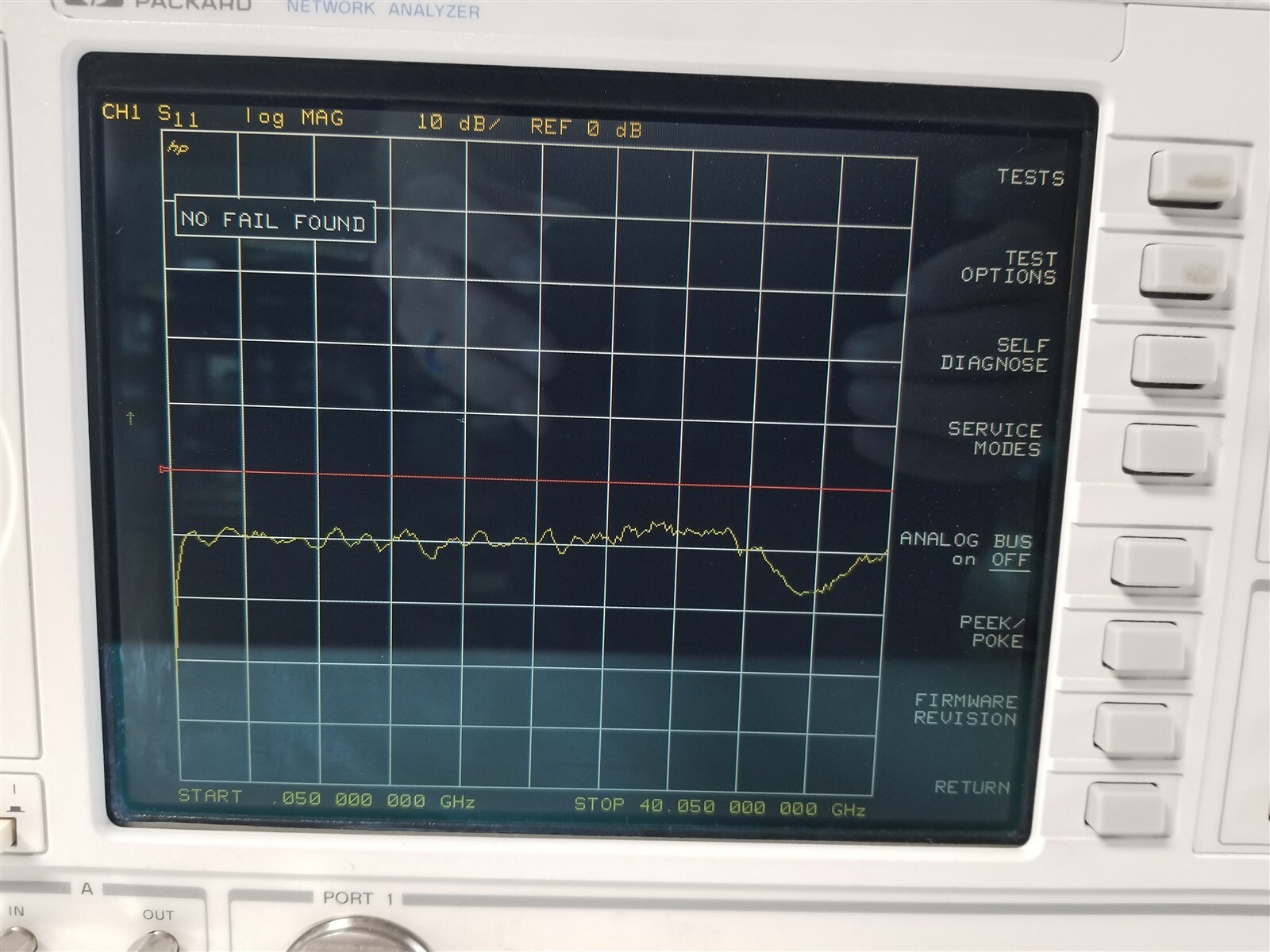 Hewlett Packard 8722D Microwave Vector Network Analyzer 50MHz-40GHz Opt 012 089