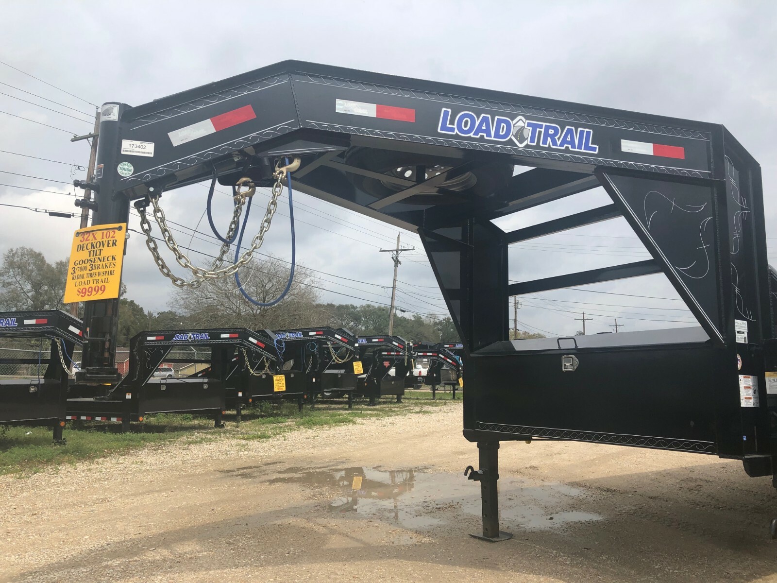 32' GOOSENECK TILT--DECKOVER TRAILER--LOAD TRAIL--3/7K--BRAND NEW