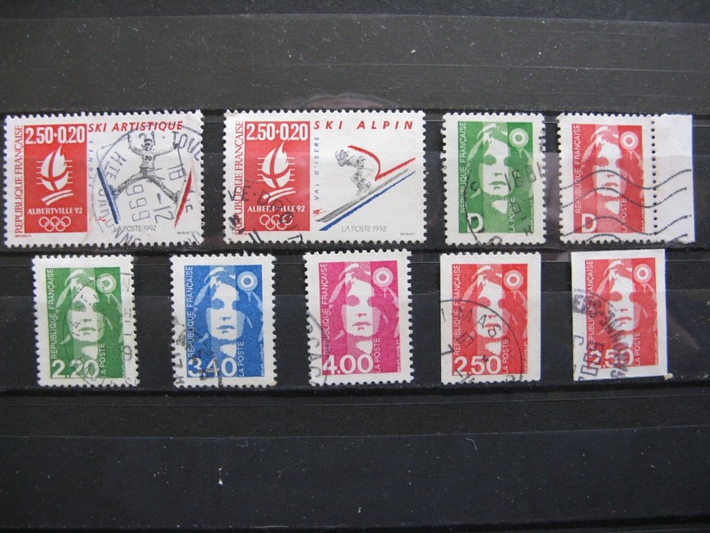 France OblitÃ©RÃ©S NÂ° 2709 Ã  2712, 2714, 2716, 2717, 2719, 2720  (1991)