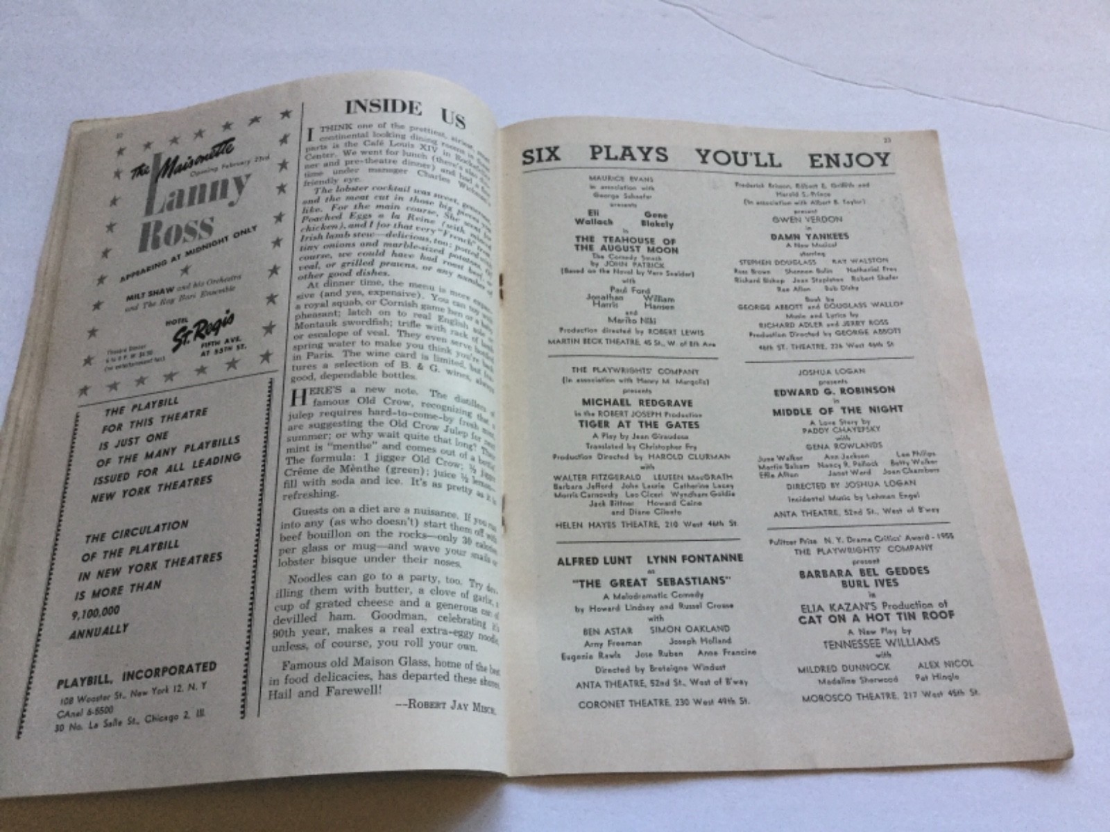 1955 Playbill 