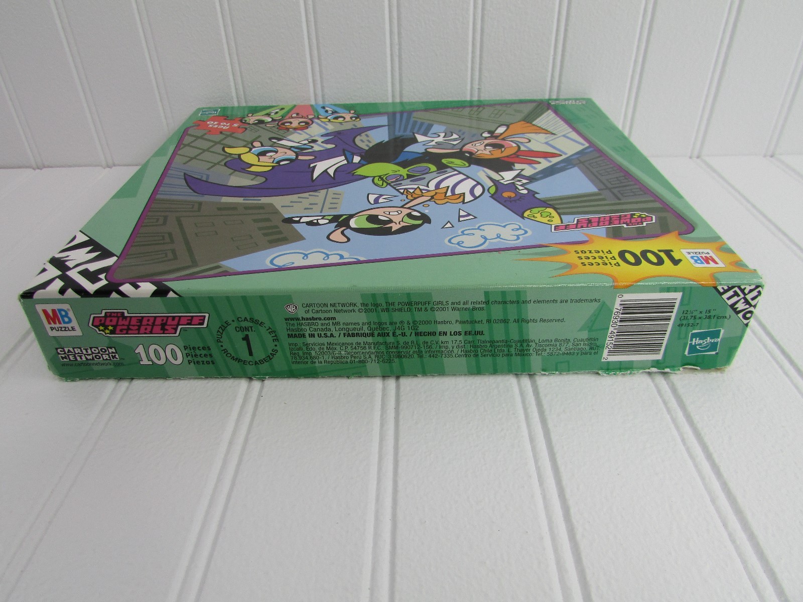 Vintage Powerpuff Girls Puzzle 2000 Milton Bradley Cartoon Network Complete