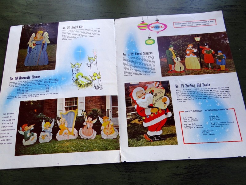 RARE 1957 LEONARD BRYNOLF JOHNSON Outdoor Christmas Display CATALOG Smethport PA