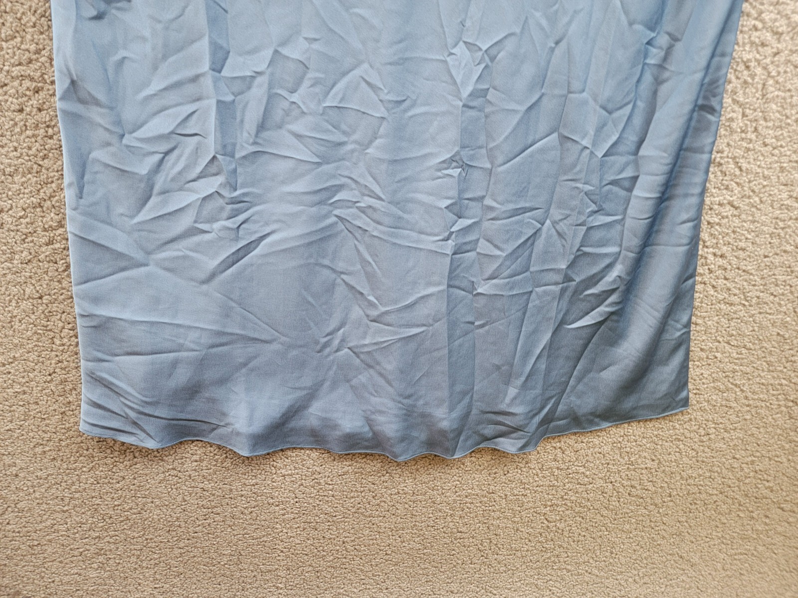 Lauren Ralph Lauren Satin Charmeuse Slip Dress Women's 16 Pale Azure Pullover - Picture 4 of 15