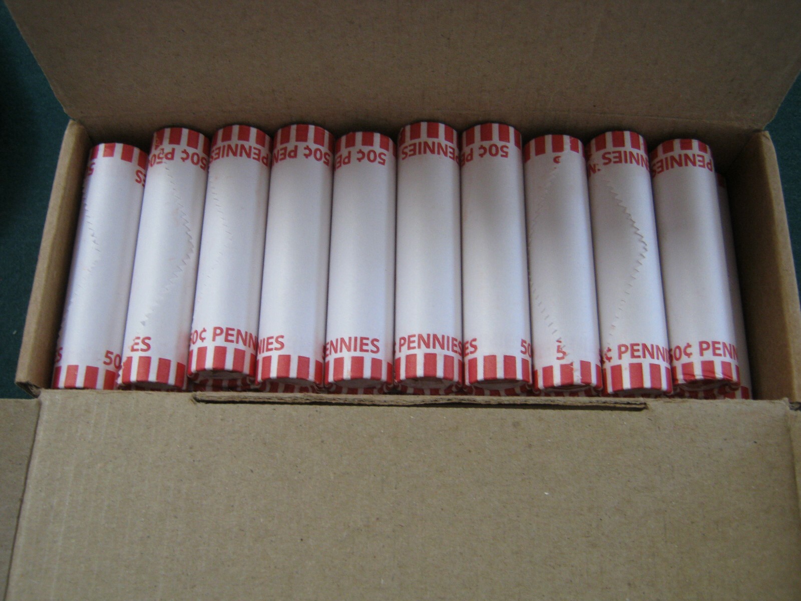 2019 P pennies 15 obw rolls heads/tails, right from the armory.Tight rolls clean