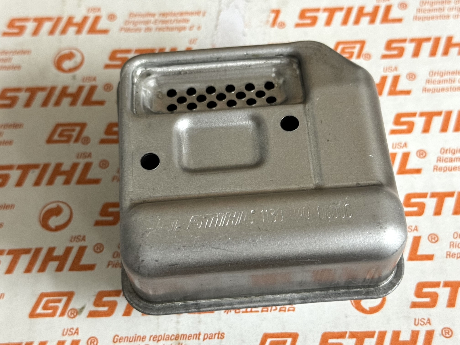 STIHL OEM MUFFLER 1130 140 0600 : STRIPPED NEW MS170 017 018 MS180 C C-B C-BE MS - Picture 3 of 6