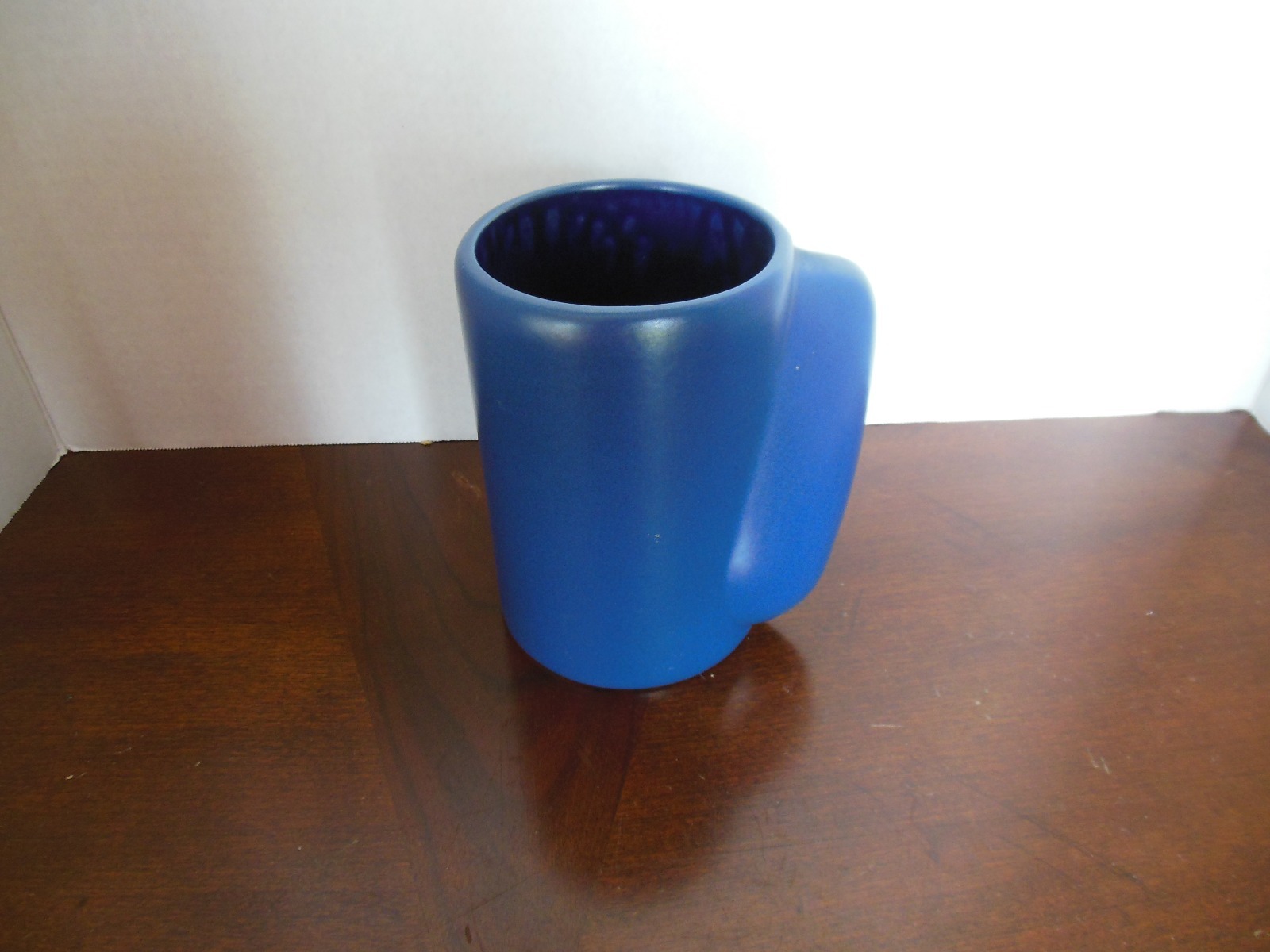 Beauce Ware Pottery 1960's Brutalist Jacques Garnier Mug Quebec Blue Unique