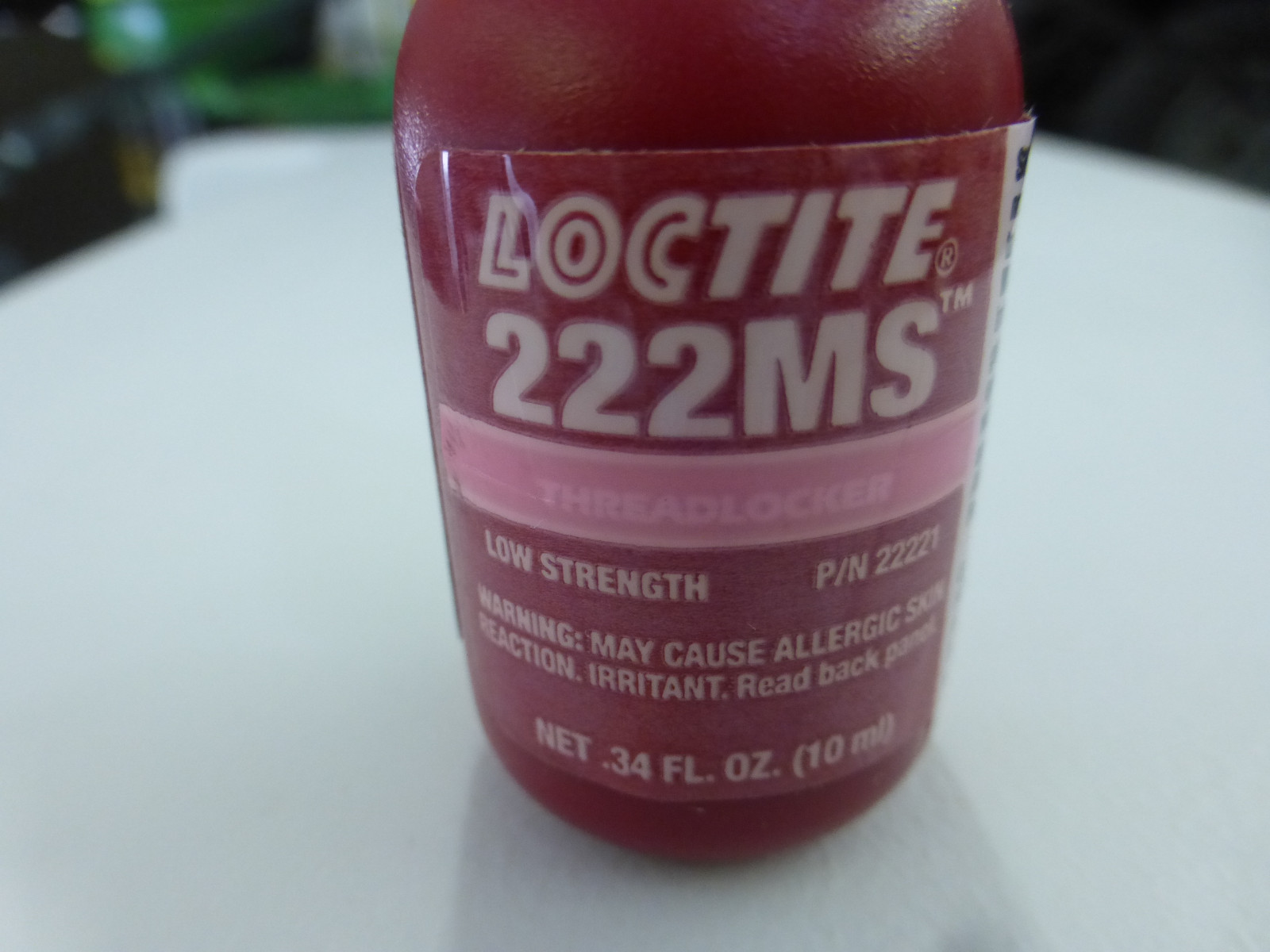 (2) NEW LOCTITE 222MS .34 FL.OZ. (10 ML) LOW STRENGTH NEW OLD STOCK EXPIRED 3/16