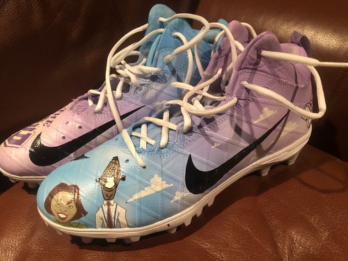 MICHAEL THOMAS AUTO GAME USED CUSTOM 1ST PRO BOWL CLEATS SIGNED COA AND PHOTOS