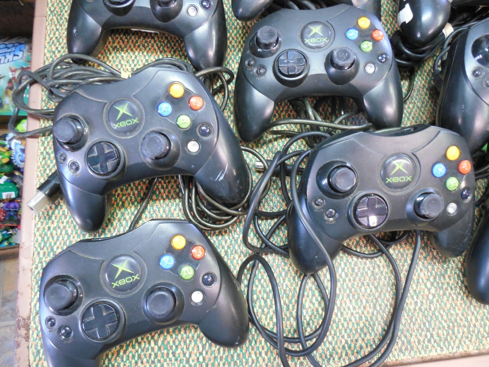 Original Xbox Controller LOT of 20 FOR PARTS OR REPAIR