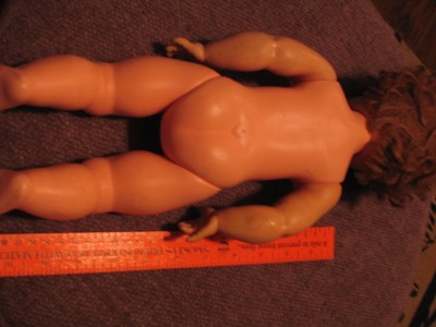 Vintage plastic doll marked 14 - 5W sleepy eye, drink & wet gc L00k