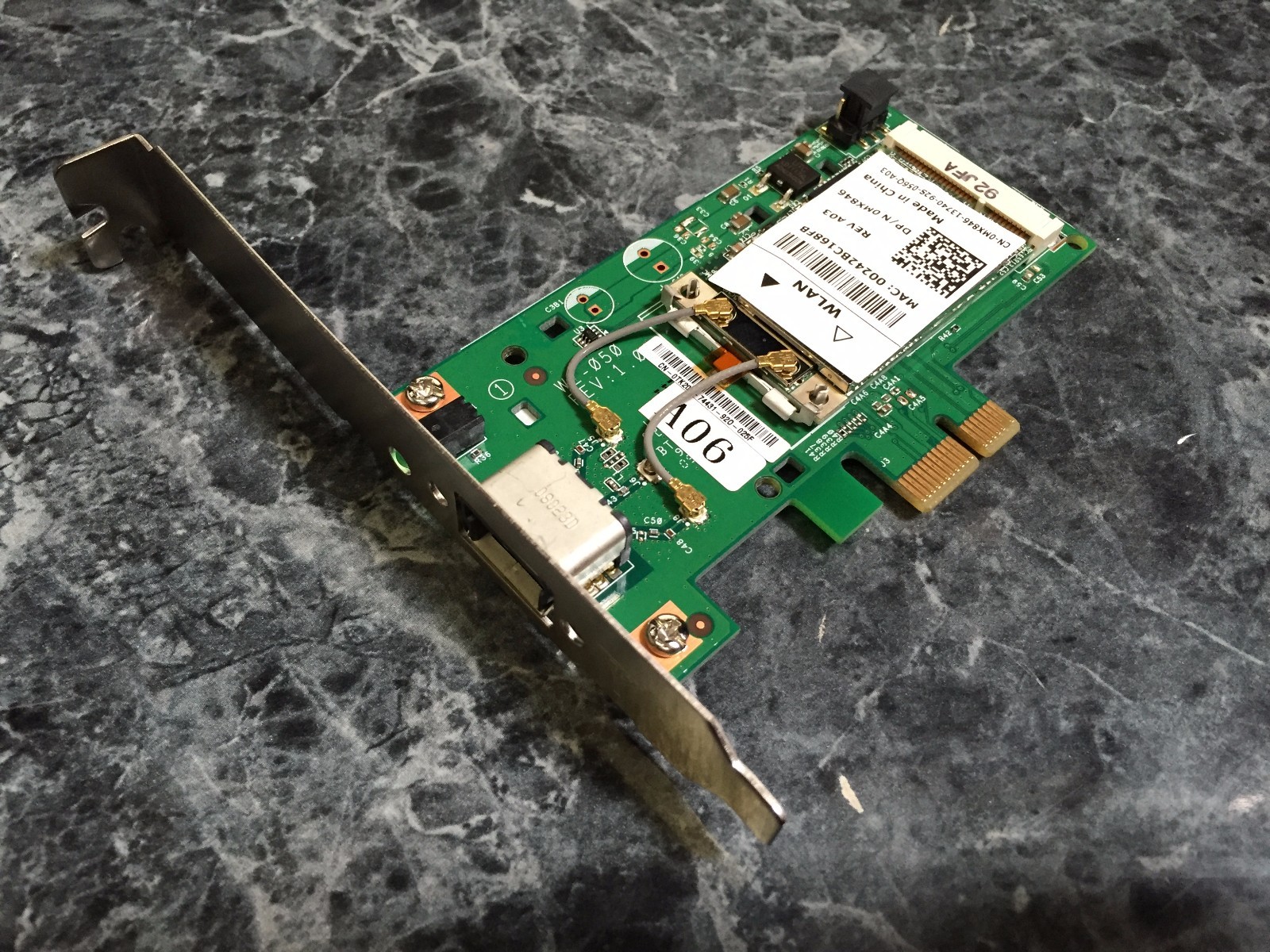 Scheda Wireless Dell OEM WiFi CN-0TK208 WL-050 PCI-Express - Usata 300 Mbps
