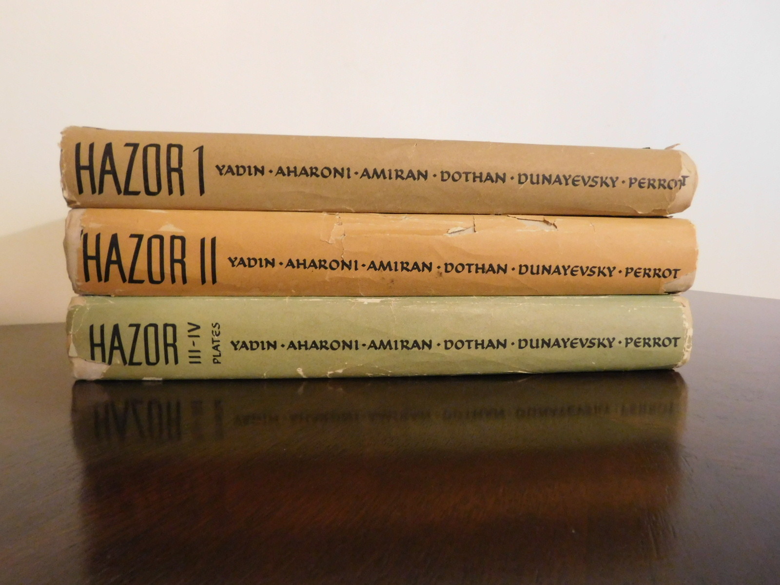 Expedition at HAZOR 1955-1958 (4 seasons in 3 volumes) Yadin, Aharoni, Amiran, P