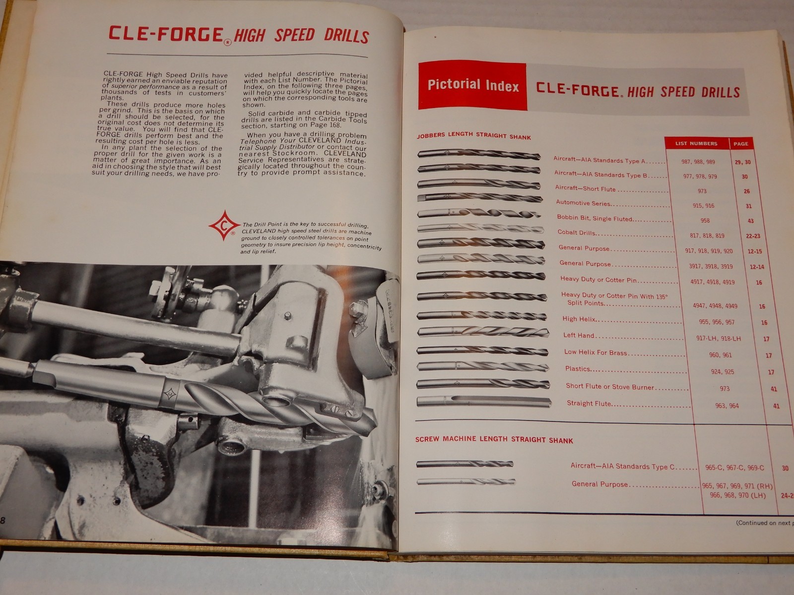 Vintage 1967 Cleveland Cutting Tools Catalog Book # 67