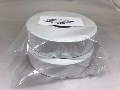   2 Rolls GENUINE Monarch Paxar 1131 White Labels 000239 Use with 1131-01