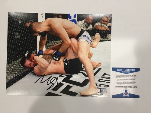 Khamzat Chimaev BORZ Signed Autographed 8x10 Photo BECKETT BAS COA e