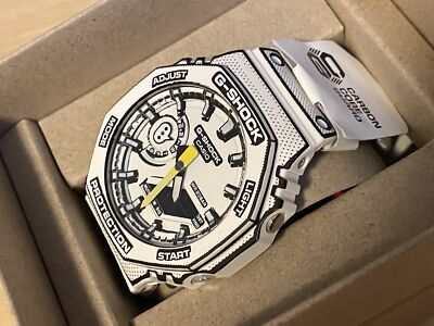 Pre-owned Casio G-shock Ga-2100mng-7ajr White Ga-2100mng-2ajr Blue 2set Watch Manga Jpn