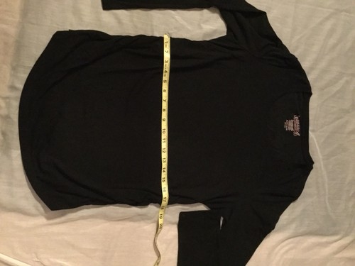 Great Expectations Ruched Long Sleeve Maternity Top Womens Size XL 16-18 Black