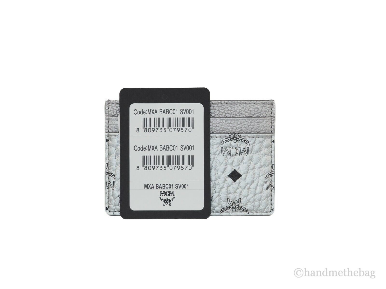 MCM Spectrum Diamond Mini Solid Silver Visetos Leather Card MCM Spectrum Diamond Mini Solid Silver Visetos Leather Card
