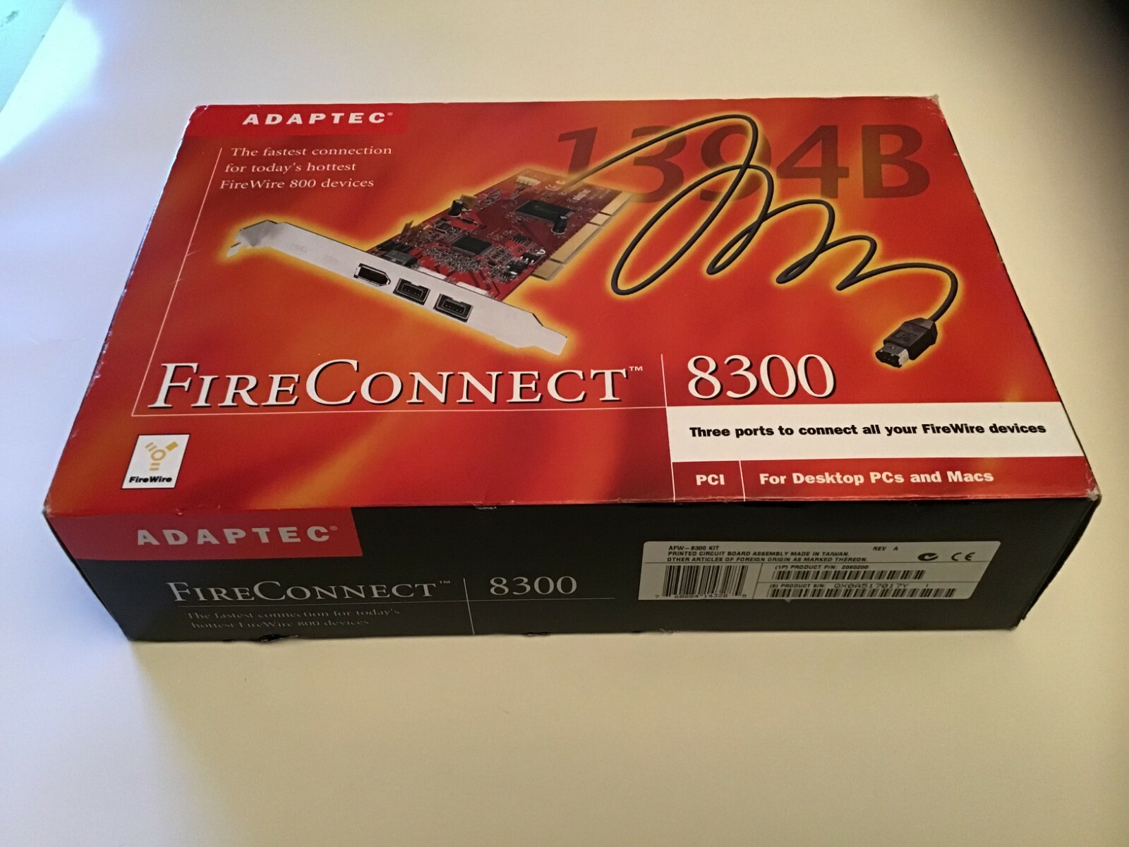 Adaptec Fireconnect 8300 Firewire connection card
