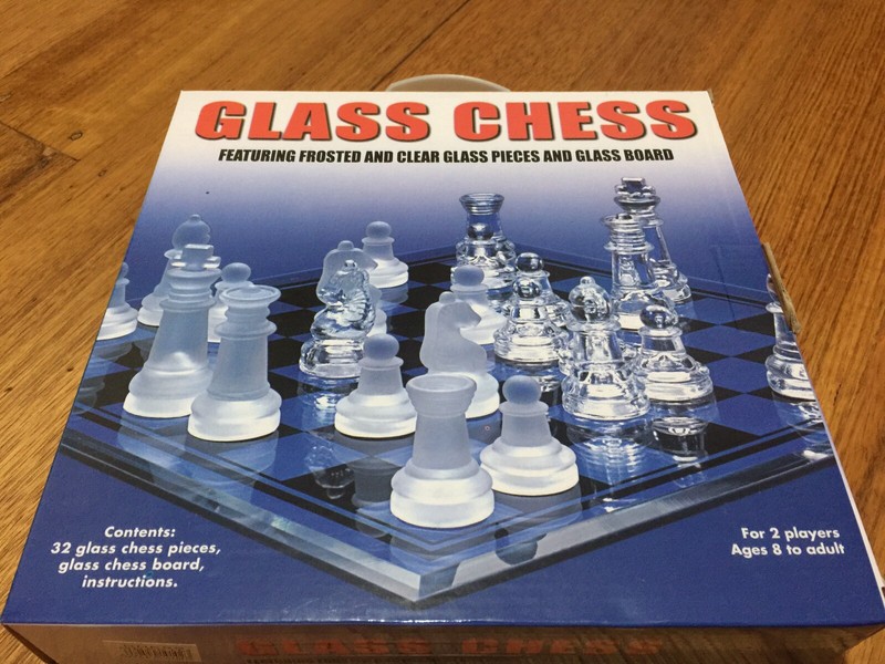 32 pcs Glass Chess /featuring Frosted & Clear pcs & Glass ...